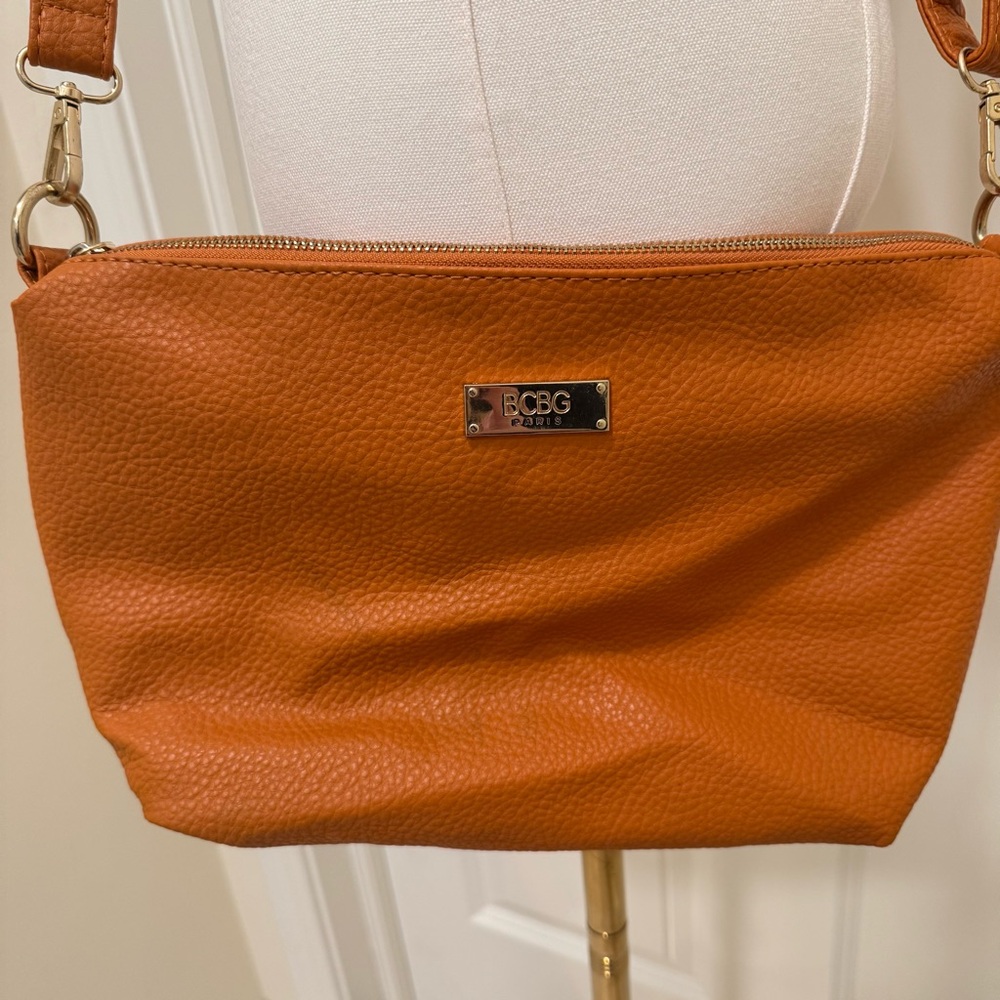 BCBG Paris Handbag, Preloved, Burnt Orange Color